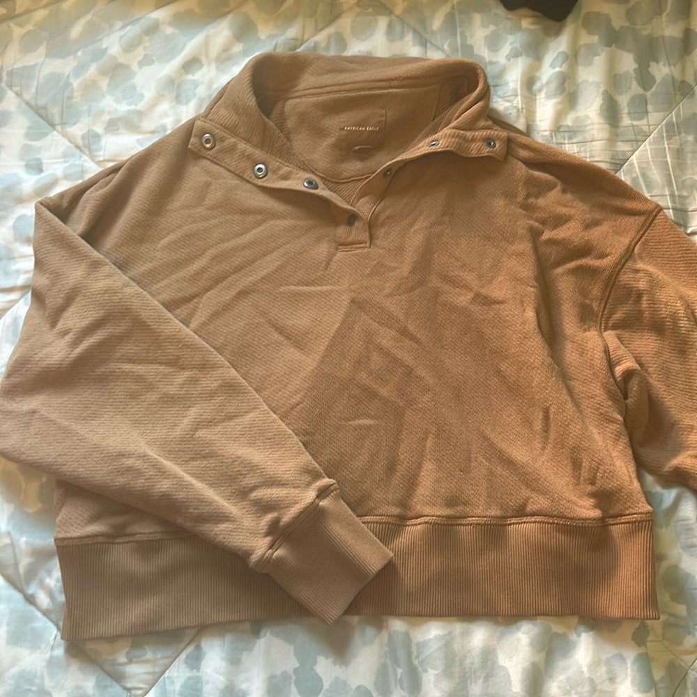 Button down quarter hoodie material